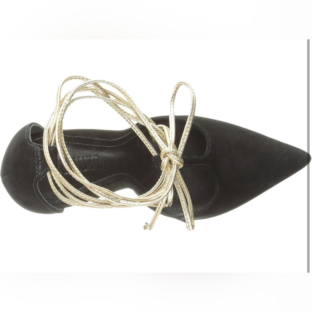 Schutz Women's MILEY Nobuck Dress Pump, Black 9.5 - Picture 5 of 8